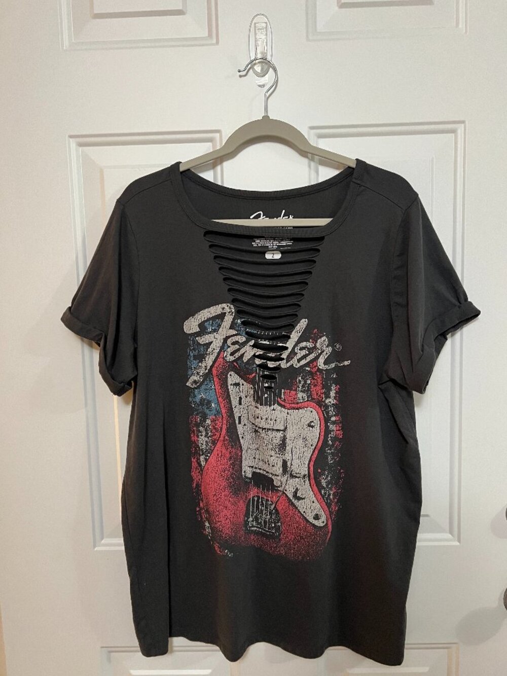 Torrid Fender Classic Fit Slash Graphic Tee Size 2 18/20